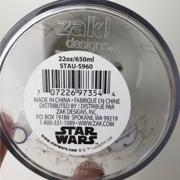 NEW ZAK Star Wars Cup 22oz Tumbler Cup - Picture 3 of 6